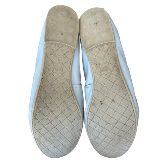 Woolworth Beige Ballet Flats Women's Size 6 Genuine Leather Comfy Minimalist - Picture 6 of 9